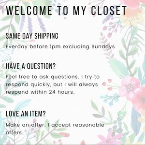 WELCOME TO MY CLOSET